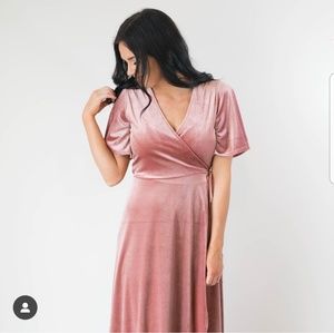 Pink Velvet dress